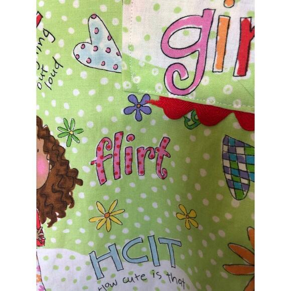 Made Especially for You Girls Apron Friendship Novelty Girls Gift Cotton Green - Picture 11 of 14